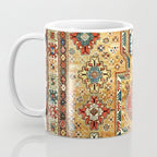 Red Gold Antique Persian Rug Print Coffee Mug Gallery Image 3