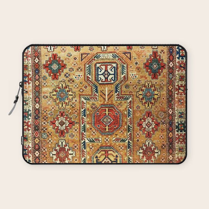 Red Gold Antique Persian Rug Print Laptop Sleeve Gallery Image 1