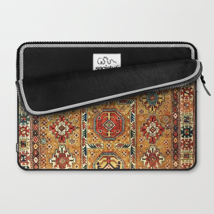 Red Gold Antique Persian Rug Print Laptop Sleeve Gallery Image 2