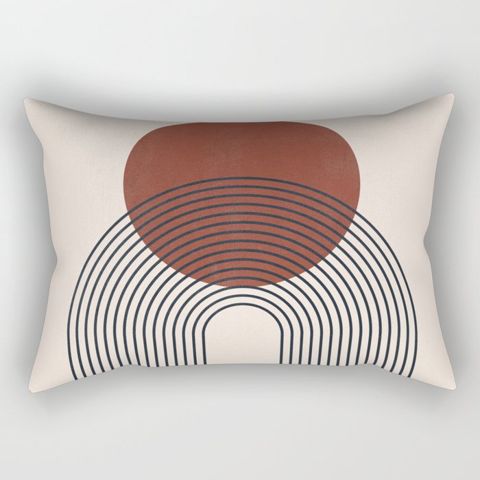 Minimal Geometric Shapes 151 Rectangular Pillow Gallery Image 1