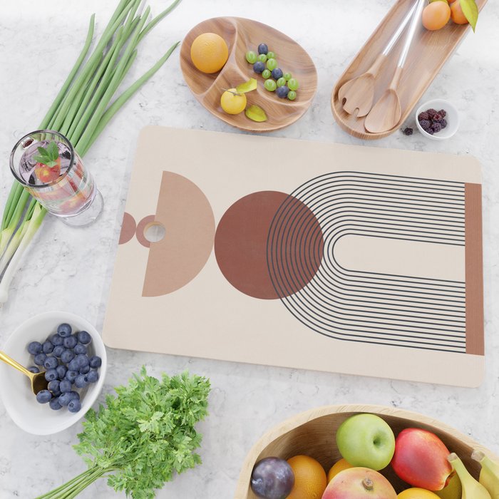 Minimal Geometric Shapes 151 Cutting Board Gallery Image 2