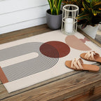Minimal Geometric Shapes 151 Outdoor Rug Gallery Image 2