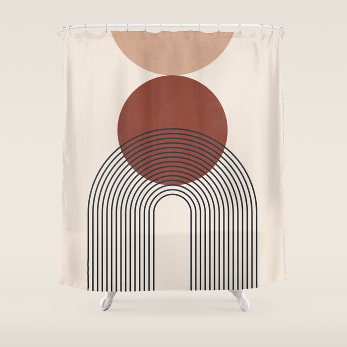 Minimal Geometric Shapes 151 Shower Curtain Gallery Image 1