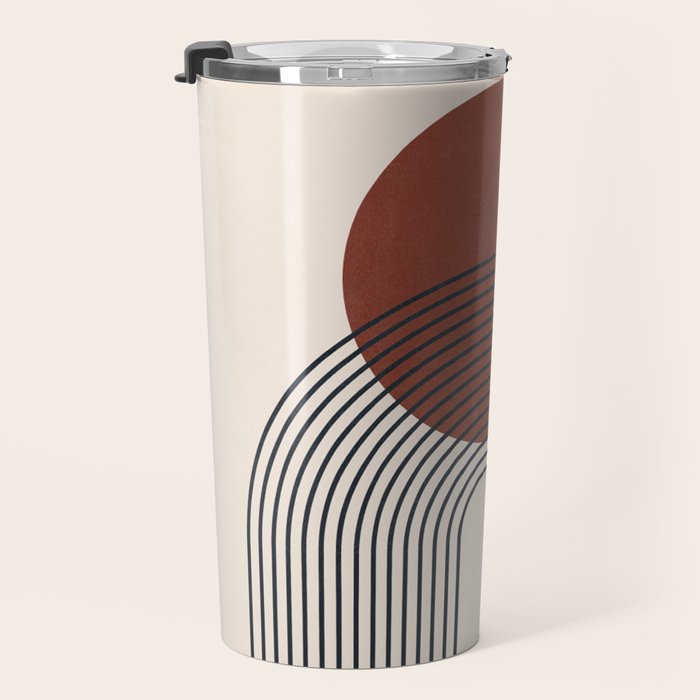Minimal Geometric Shapes 151 Travel Mug Gallery Image 3