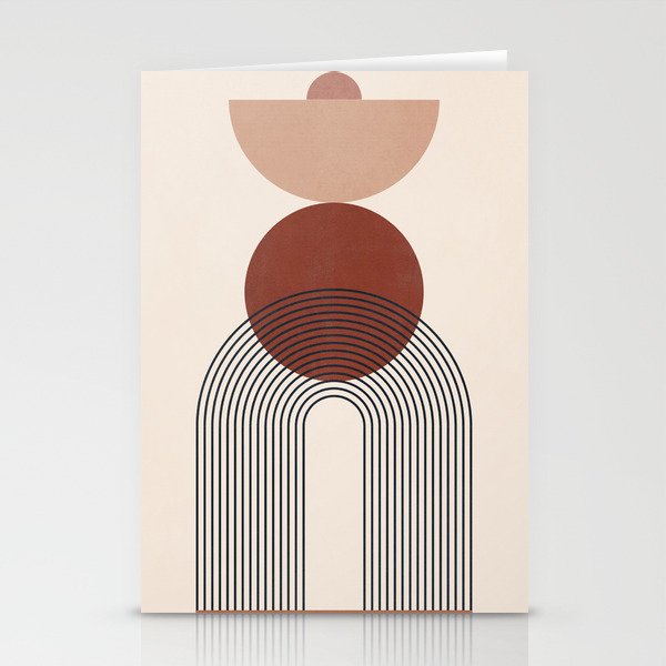 Minimal Geometric Shapes 151 Stationery Card Gallery Image 1
