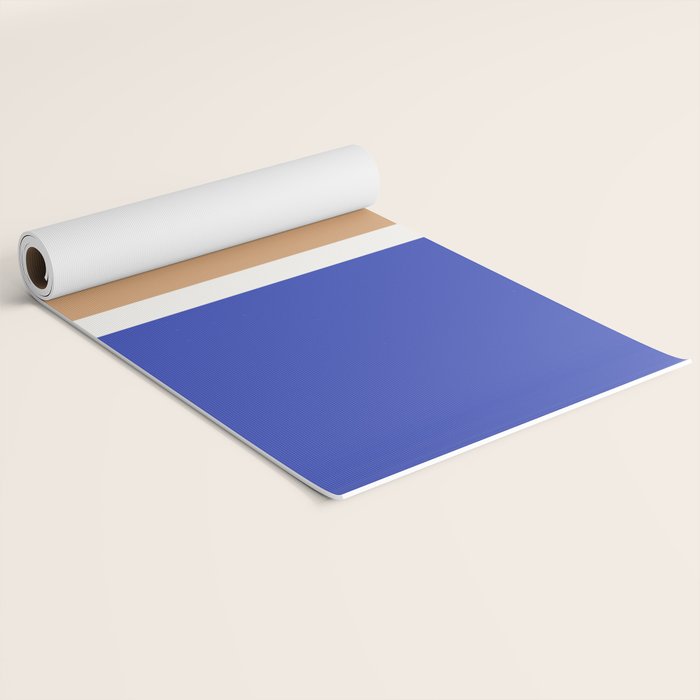 Color Block IX Peach Orange Blue Yoga Mat Gallery Image 2