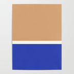Color Block IX Peach Orange Blue Poster Gallery Image 4