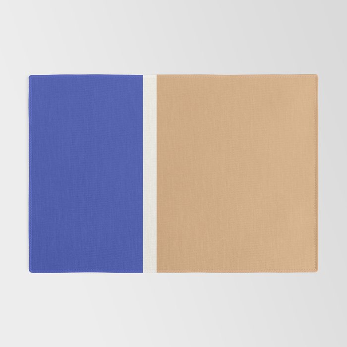 Color Block IX Peach Orange Blue Rug Gallery Image 2