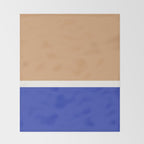 Color Block IX Peach Orange Blue Throw Blanket Gallery Image 2