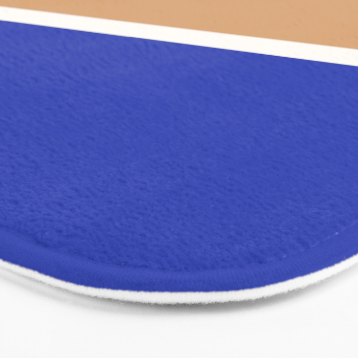 Color Block IX Peach Orange Blue Bath Mat Gallery Image 3