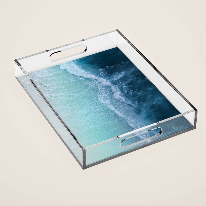 Turquoise Sea Acrylic Tray Gallery Image 1
