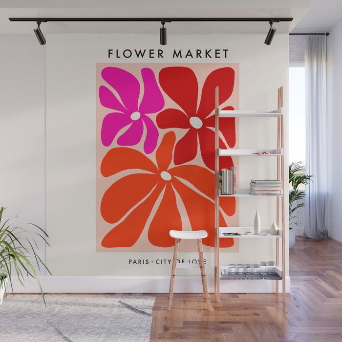 Full Bloom Flower Market  - City of Love Wall Mural Gallery Image 1