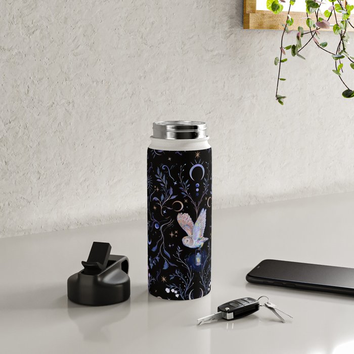 Moonlight Owl Water Bottle Gallery Image 4