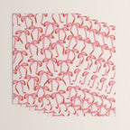 Pink Champagne Coquette Bows Wrapping Paper Gallery Image 3