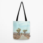 Desert Path - Joshua Tree Landscape, Nature Photography Tote Bag Gallery Image 2