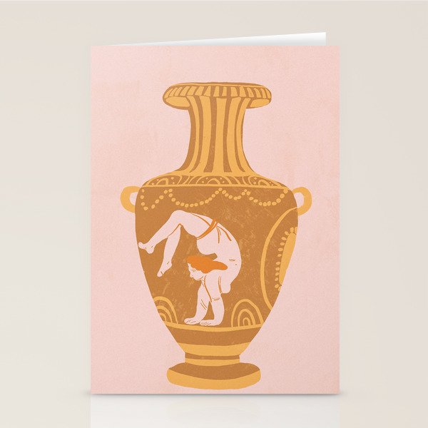 Ancient yoga vase Stationery Card Gallery Image 2