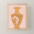 Ancient yoga vase Mini Art Print Gallery Image 1