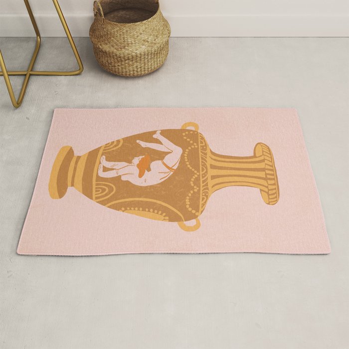 Ancient yoga vase Rug Gallery Image 1