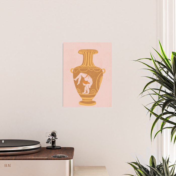 Ancient yoga vase Poster Gallery Image 2