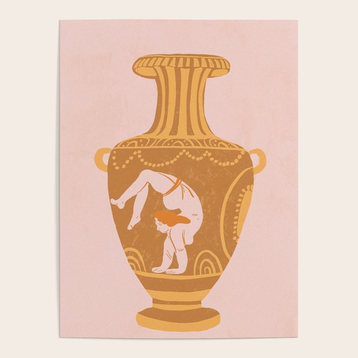 Ancient yoga vase Poster Gallery Image 4