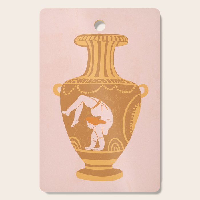 Ancient yoga vase Cutting Board Gallery Image 1