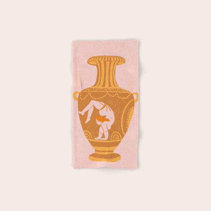 Ancient yoga vase Towels Gallery Image 1