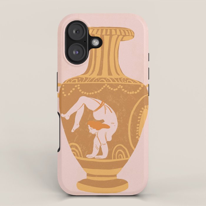 Ancient yoga vase iPhone Case Gallery Image 1