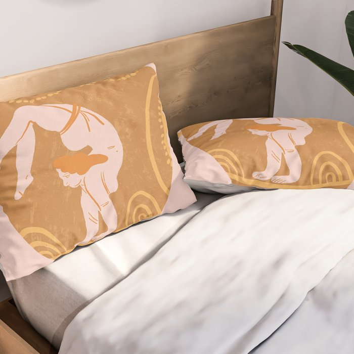 Ancient yoga vase Pillow Sham Gallery Image 2