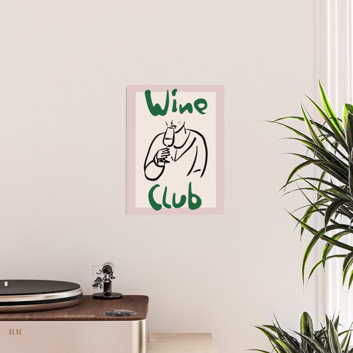 Wine Club Kitchen Print Poster Gallery Image 2