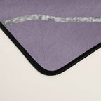 Lavender Agate Silver Glitter Glam #1 (Faux Glitter) #marble #decor #art #society6 Desk Mat Gallery Image 4