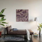 Lavender Agate Silver Glitter Glam #1 (Faux Glitter) #marble #decor #art #society6 Wood Wall Art Gallery Image 2
