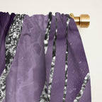 Lavender Agate Silver Glitter Glam #1 (Faux Glitter) #marble #decor #art #society6 Window Curtain Gallery Image 2