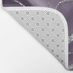 Lavender Agate Silver Glitter Glam #1 (Faux Glitter) #marble #decor #art #society6 Bath Mat Gallery Image 2