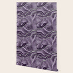 Lavender Agate Silver Glitter Glam #1 (Faux Glitter) #marble #decor #art #society6 Wallpaper Gallery Image 2
