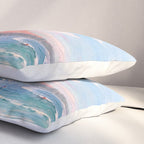 Waikiki Beach, Diamond Head, Oahu landscape painting by D. Howard Hitchcock Pillow Sham Gallery Image 3