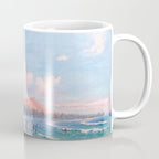 Waikiki Beach, Diamond Head, Oahu landscape painting by D. Howard Hitchcock Coffee Mug Gallery Image 1