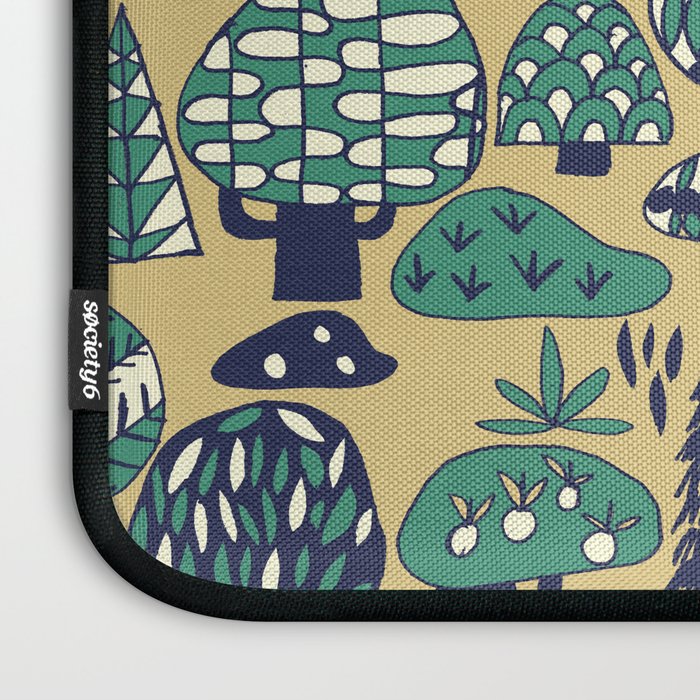 Whimsical tropical jungle pattern Laptop Sleeve Gallery Image 3