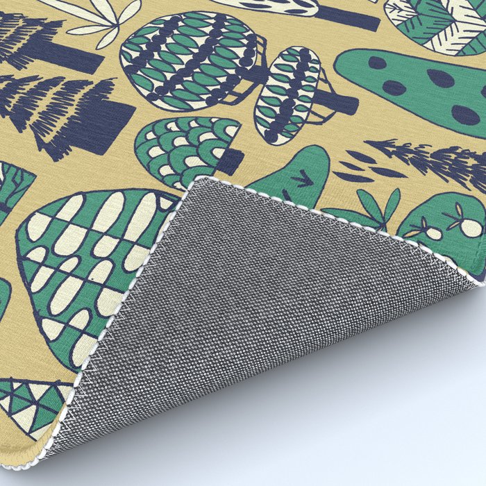 Whimsical tropical jungle pattern Rug Gallery Image 4