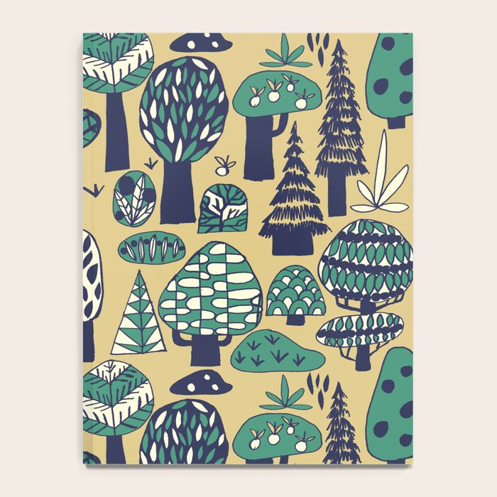 Whimsical tropical jungle pattern Notebook Gallery Image 4