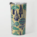 Whimsical tropical jungle pattern Travel Mug Gallery Image 3