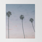 palm trees sunset iv Throw Blanket Gallery Image 2