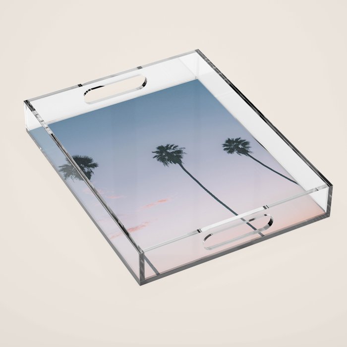 palm trees sunset iv Acrylic Tray Gallery Image 1