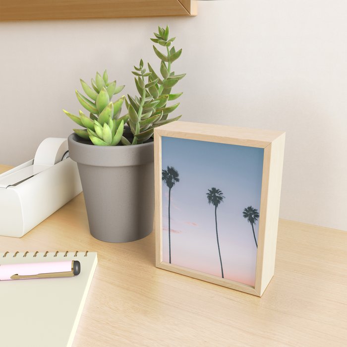 palm trees sunset iv Mini Art Print Gallery Image 2