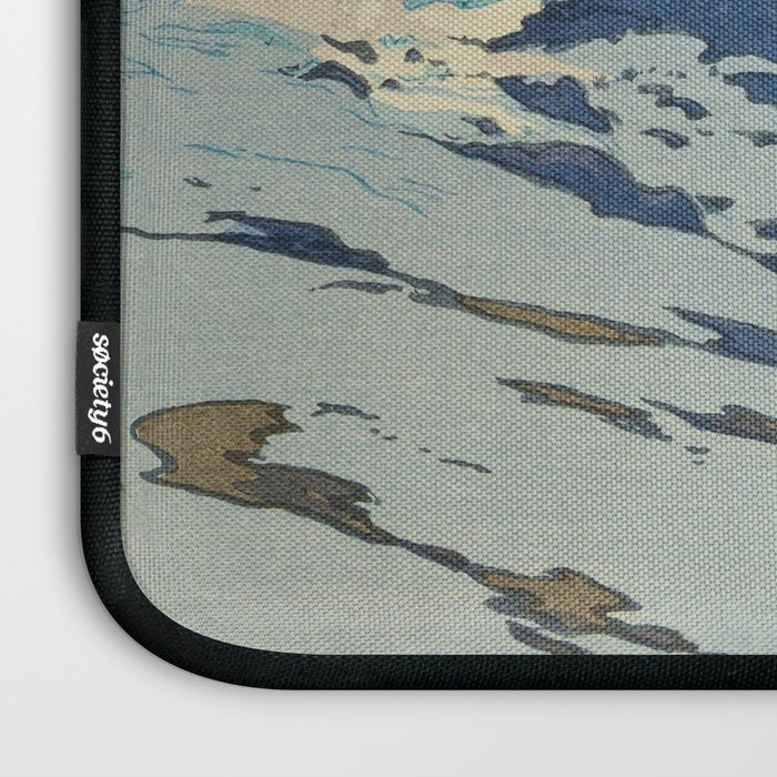 The Jungfrau Vintage Beautiful Japanese Woodblock Print Hiroshi Yoshida Laptop Sleeve Gallery Image 3