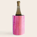 Modern abstract blush pink watercolor paint pattern Wine Chiller Gallery Image 1