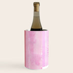 Modern abstract blush pink watercolor paint pattern Wine Chiller Gallery Image 3