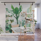 Junglow, Urban Jungle Botanical Home decor, Tropical Plants Interior Design Plant Lady Painting Wall Mural Gallery Image 1