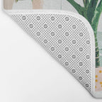 Junglow, Urban Jungle Botanical Home decor, Tropical Plants Interior Design Plant Lady Painting Bath Mat Gallery Image 2