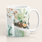 Junglow, Urban Jungle Botanical Home decor, Tropical Plants Interior Design Plant Lady Painting Coffee Mug Gallery Image 1