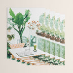 Junglow, Urban Jungle Botanical Home decor, Tropical Plants Interior Design Plant Lady Painting Wrapping Paper Gallery Image 3